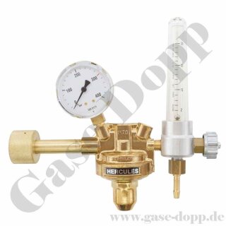 Formiergas Wasserstoff Druckminderer 300 bar 0 - 30 l/min mit Flowmeter - HERCULES CK1721