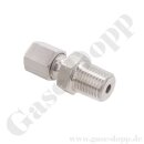 Einschraubverschraubung L6 x 1/4" NPT AG - für...