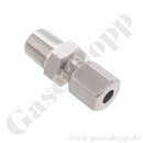 Einschraubverschraubung L6 x 1/4" NPT AG - für...