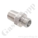 Einschraubverschraubung L6 x 1/4" NPT AG - für 6 mm Rohr M12x1,5 Schneidringverschraubung - 315 bar Edelstahl