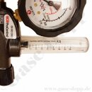 Argon CO2 Druckminderer mit Flowmeter 200 bar / 2 - 16 l/min - Eingang W21,8x1/14" DIN 477-1 Nr.6 Ausgang G 1/4" AG - GCE ProControl PC0780844