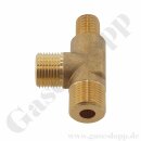 T-Stück mit L - Durchgang für inerte Gase u Sauerstoff G 3/8" RH - GCE 14016148P