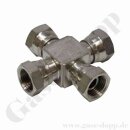 KreuzStück Kreuzverschraubung 4 x G 1/4" IG -...