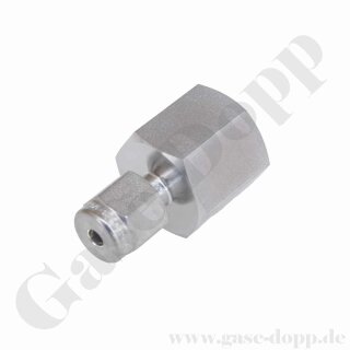 Aufschraubverschraubung gerade - RVS 1/8" x 1/4" NPT IG - Doppelklemmring Rohrverschraubung (RVS) zöllig auf NPT Innengewinde IG - Edelstahl - HAM-LET