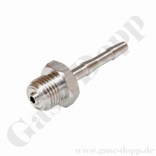 Aussengewinde Schlauchtülle G 1/4" AG x 4 mm - flachdichtend - Edelstahl