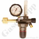 Formiergas Wasserstoff Druckminderer mit Flowmeter 300 bar / 3 - 30 l/min - Eingang W30x2" LH DIN 477-5 Nr.57 Ausgang G 3/8" LH AG - GCE ProControl PC0783882