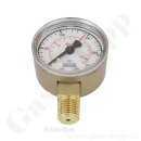 Manometer Ø 50 mm 0 - 400 bar - 1/4" NPT Anschluss (6 Uhr) - Messing