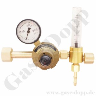 Argon Druckminderer 300 bar 3 - 30 l/min mit Flowmeter - Unicontrol 100 Singleflow - GCE RHÖNA 0870037