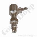 DIN Stecker Sauerstoff ZGA für 6 mm Schlauch - 120° gewinkelt - GCE 14090390