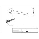 Montageschlüssel für EMD400 - WRENCH 36 CHROM T5,5 MM - GCE DRUVA