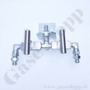 Verteiler - Eingang 2x G 1/4" AG - Ausgang G...