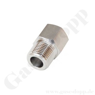 Reduzierung 3/8" NPT AG x 1/4" NPT IG - 630 bar - Edelstahl