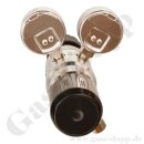 Reinstgasdruckminderer 300 bar - 0,3 bis 3 bar regelbar - 2-stufig - IN / OUT NPT 1/4" IG - 6 Port - Eingang Rechts - 20 m³/h - EPDM - Edelstahl 6.0 - GCE Druva CSLHEDJ